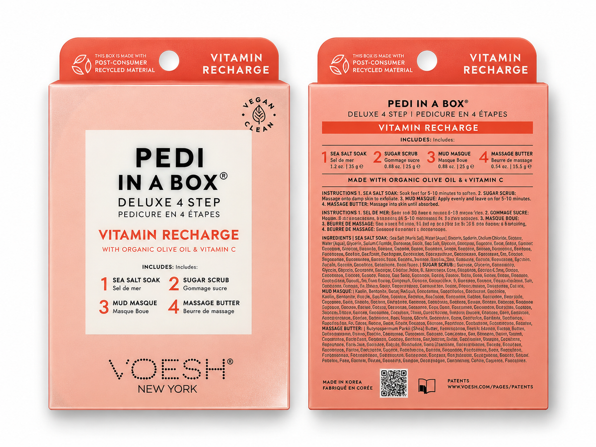 VOESH Pedi in a Box Deluxe 4 Step-Vitamin Recharge