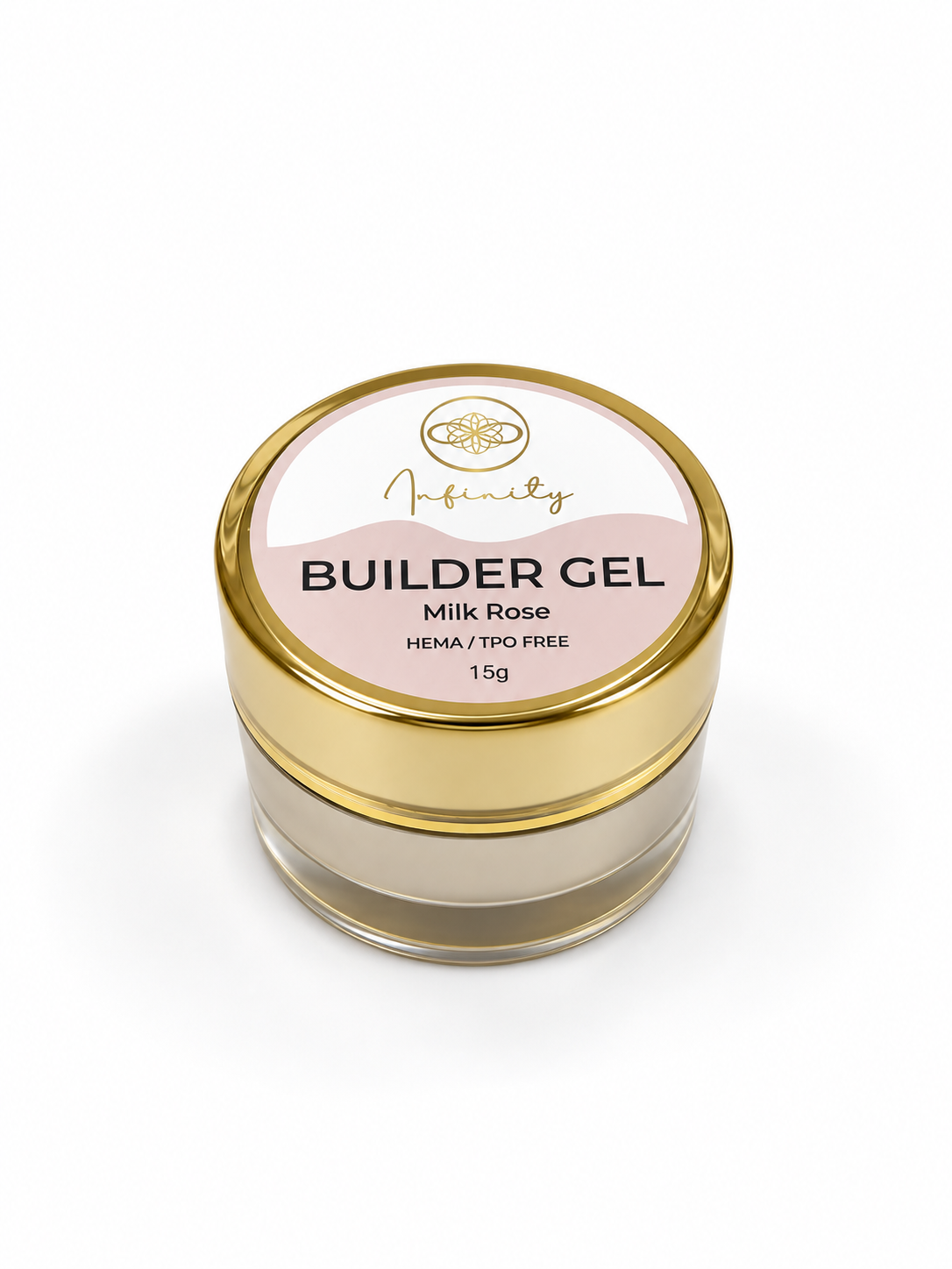 Infinity Hard Builder Gel-Milk rose