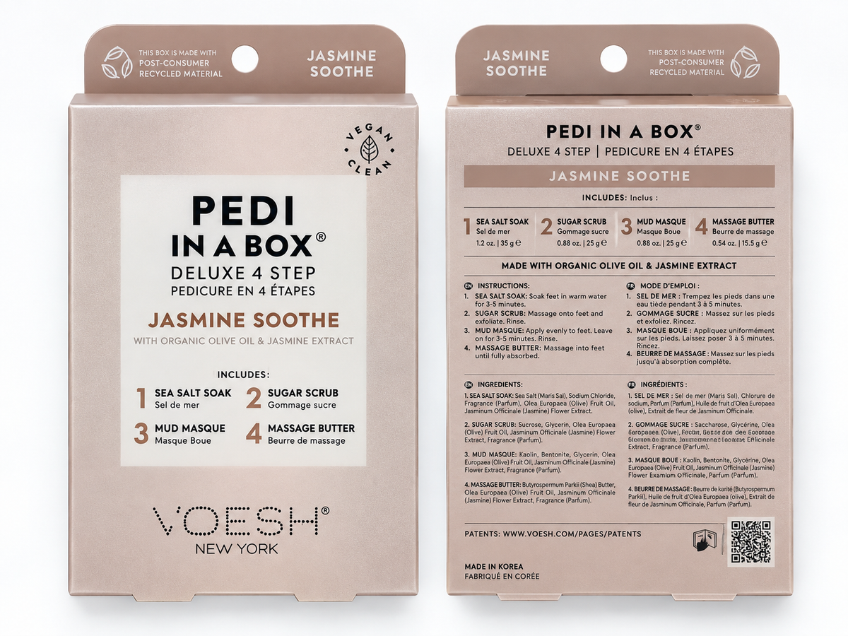 VOESH Pedi Box Deluxe 4 Step - Jasmine Soothe