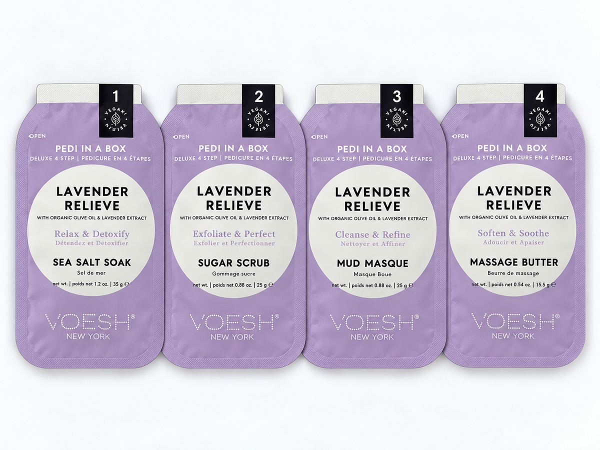 VOESH Pedi in a Box Deluxe 4 Step-Lavender Relieve