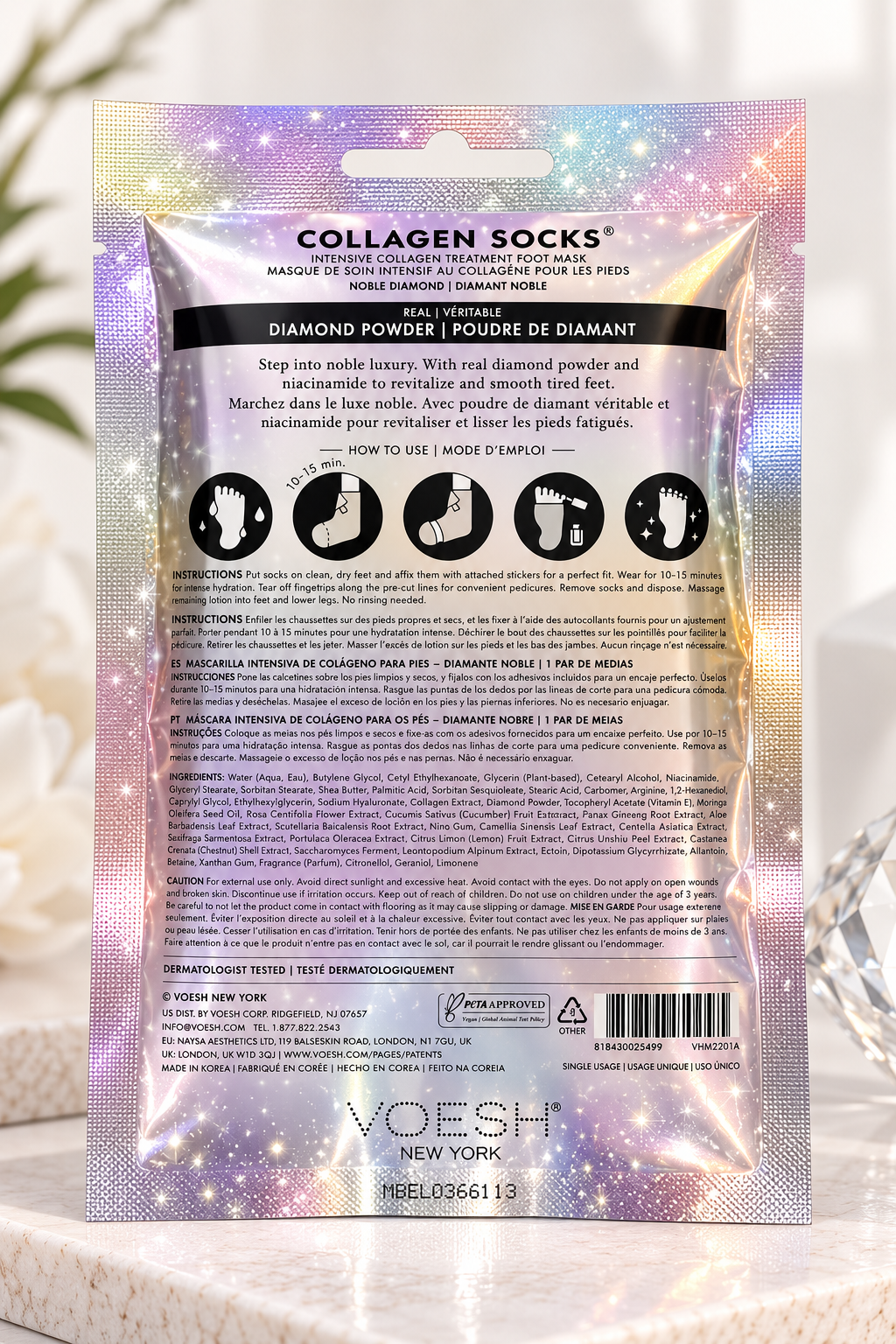 VOESH Collagen Socks-Noble Diamond